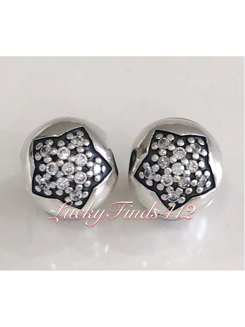 Authentic Pandora You Are a Star Clips Set of 2 Retired Pandora Charms Clips